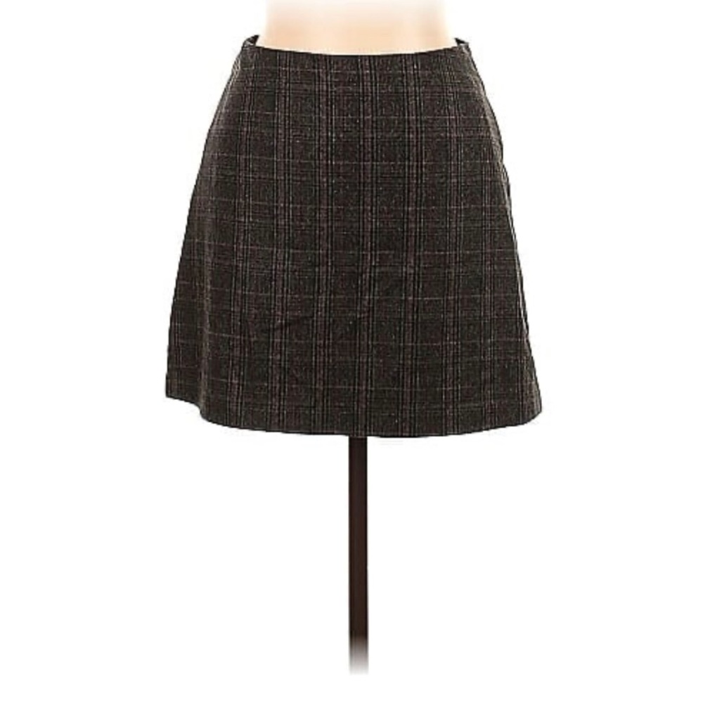 Wilfred Aritzia Wool Plaid Mini Skirt